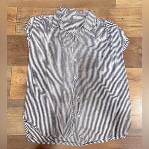 Blue & White Striped Top